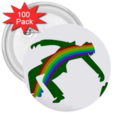 St  Patricks 3  Buttons (100 Pack) 