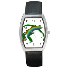 St  Patricks Barrel Style Metal Watch by Valentinaart