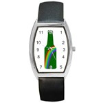 St. Patricks Barrel Style Metal Watch Front