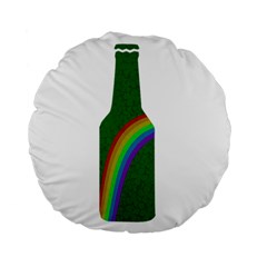 St  Patricks Standard 15  Premium Flano Round Cushions