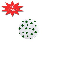 St  Patrick s Clover Pattern 1  Mini Magnet (10 Pack)  by Valentinaart