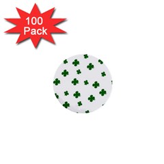 St  Patrick s Clover Pattern 1  Mini Buttons (100 Pack)  by Valentinaart