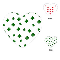 St  Patrick s Clover Pattern Playing Cards (heart) 