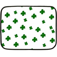 St  Patrick s Clover Pattern Double Sided Fleece Blanket (mini)  by Valentinaart