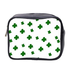 St  Patrick s Clover Pattern Mini Toiletries Bag 2-side by Valentinaart