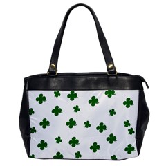 St  Patrick s Clover Pattern Office Handbags by Valentinaart