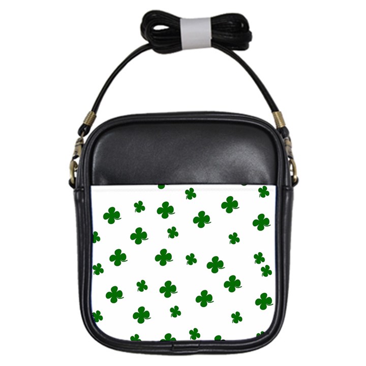 St. Patrick s clover pattern Girls Sling Bags