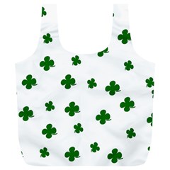 St  Patrick s Clover Pattern Full Print Recycle Bags (l)  by Valentinaart