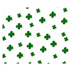 St  Patrick s Clover Pattern Double Sided Flano Blanket (small)  by Valentinaart