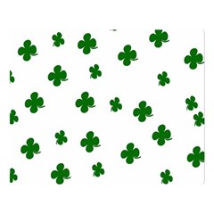 St  Patrick s Clover Pattern Double Sided Flano Blanket (large) 