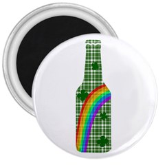 St  Patricks Day - Bottle 3  Magnets by Valentinaart