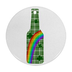 St  Patricks Day - Bottle Ornament (round) by Valentinaart