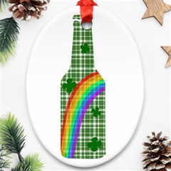 St  Patricks Day - Bottle Ornament (oval)