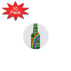 St  Patricks Day - Bottle 1  Mini Buttons (10 Pack)  by Valentinaart