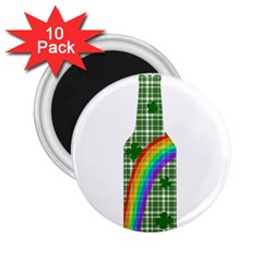 St  Patricks Day - Bottle 2 25  Magnets (10 Pack)  by Valentinaart