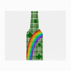 St  Patricks Day - Bottle Small Glasses Cloth (2-side) by Valentinaart