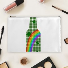 St  Patricks Day - Bottle Cosmetic Bag (large)  by Valentinaart