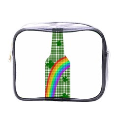 St  Patricks Day - Bottle Mini Toiletries Bags by Valentinaart