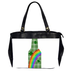 St  Patricks Day - Bottle Office Handbags (2 Sides)  by Valentinaart