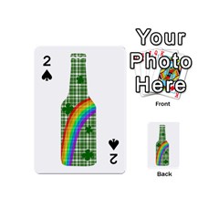 St  Patricks Day - Bottle Playing Cards 54 (mini)  by Valentinaart