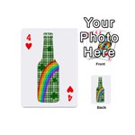 St. Patricks day - Bottle Playing Cards 54 (Mini)  Front - Heart4