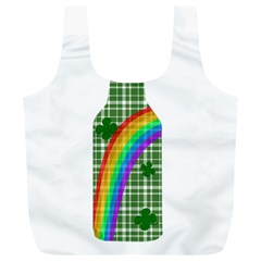 St  Patricks Day - Bottle Full Print Recycle Bags (l)  by Valentinaart