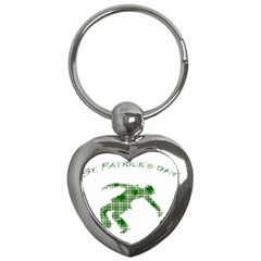 St  Patrick s Day Key Chains (heart)  by Valentinaart