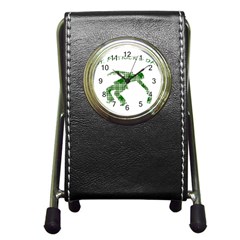 St  Patrick s Day Pen Holder Desk Clocks by Valentinaart