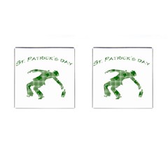 St  Patrick s Day Cufflinks (square) by Valentinaart