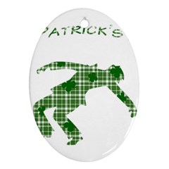 St  Patrick s Day Oval Ornament (two Sides) by Valentinaart