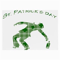 St  Patrick s Day Large Glasses Cloth by Valentinaart