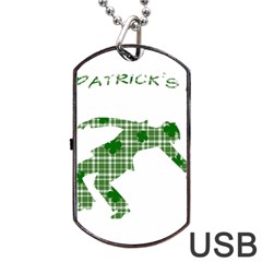 St  Patrick s Day Dog Tag Usb Flash (one Side) by Valentinaart