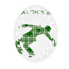 St  Patrick s Day Oval Filigree Ornament (two Sides) by Valentinaart