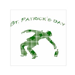 St  Patrick s Day Small Satin Scarf (square) by Valentinaart