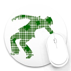 St  Patrick s Day Round Mousepads by Valentinaart