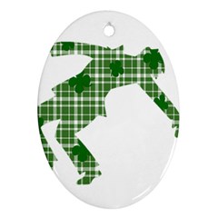 St  Patrick s Day Ornament (oval) by Valentinaart