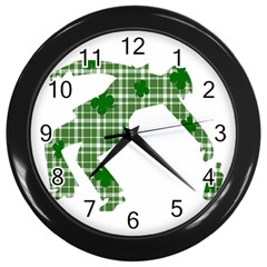 St  Patrick s Day Wall Clocks (black) by Valentinaart