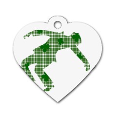 St  Patrick s Day Dog Tag Heart (two Sides) by Valentinaart