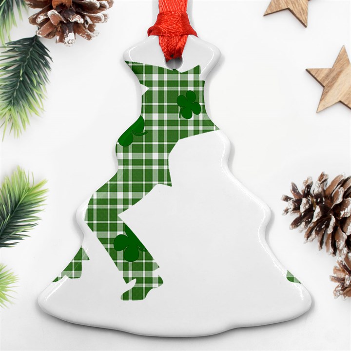 St. Patrick s day Christmas Tree Ornament (Two Sides)