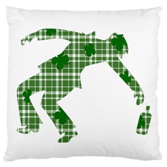 St  Patrick s Day Large Cushion Case (two Sides) by Valentinaart