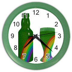 St  Patrick s Day Color Wall Clocks by Valentinaart