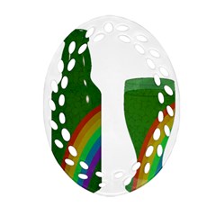 St  Patrick s Day Oval Filigree Ornament (two Sides) by Valentinaart