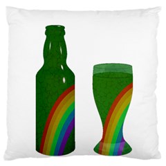 St  Patrick s Day Large Flano Cushion Case (one Side)