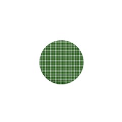 St. Patricks day plaid pattern 1  Mini Magnets