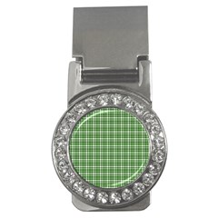 St. Patricks day plaid pattern Money Clips (CZ) 