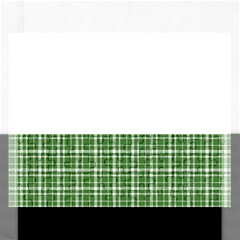 St. Patricks day plaid pattern Rectangular Jigsaw Puzzl