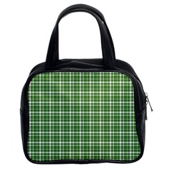 St. Patricks day plaid pattern Classic Handbags (2 Sides)