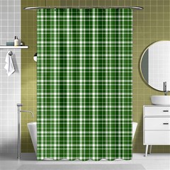 St  Patricks Day Plaid Pattern Shower Curtain 48  X 72  (small) 