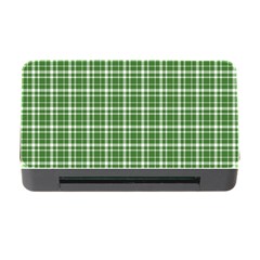 St  Patricks Day Plaid Pattern Memory Card Reader With Cf by Valentinaart