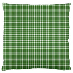 St. Patricks day plaid pattern Large Cushion Case (Two Sides)